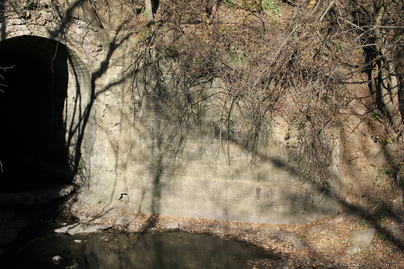 Southeast wing wall